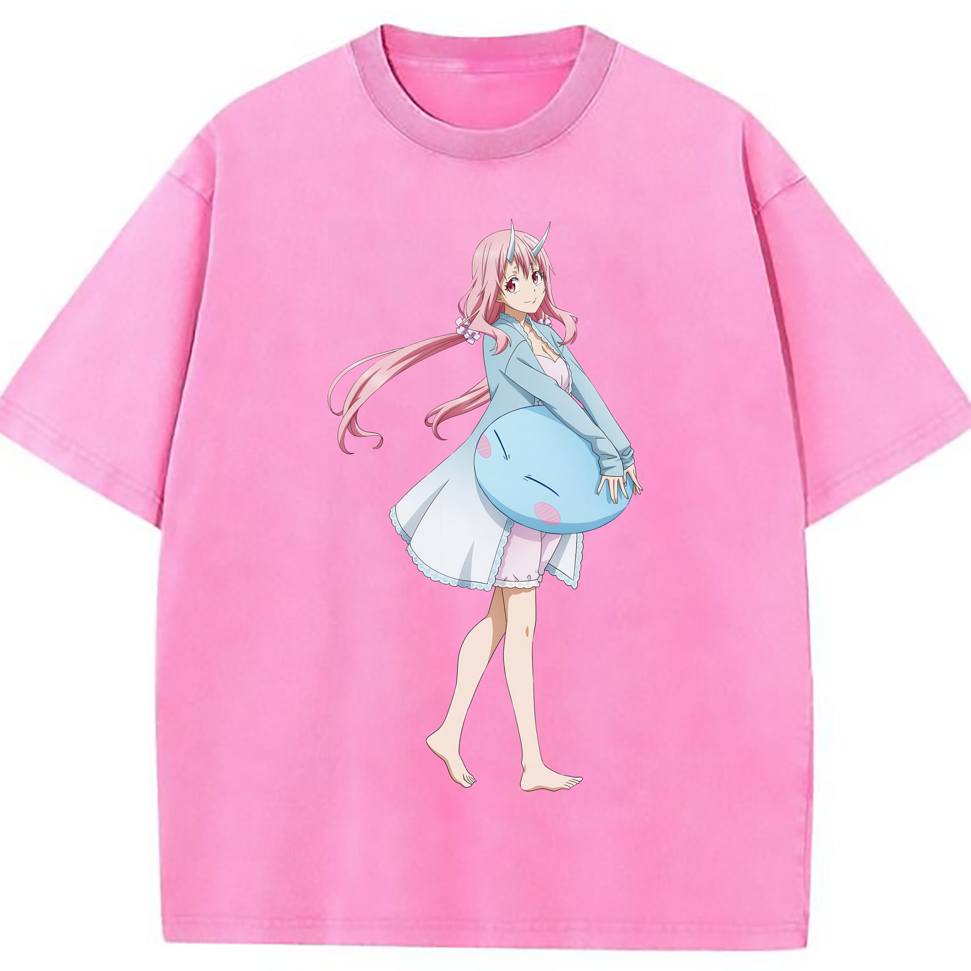 （画像用） 転スラ Regarding Reincarnated to Slime 綿100% ヴィンテージ風 半袖Tシャツ（フロントプリント）